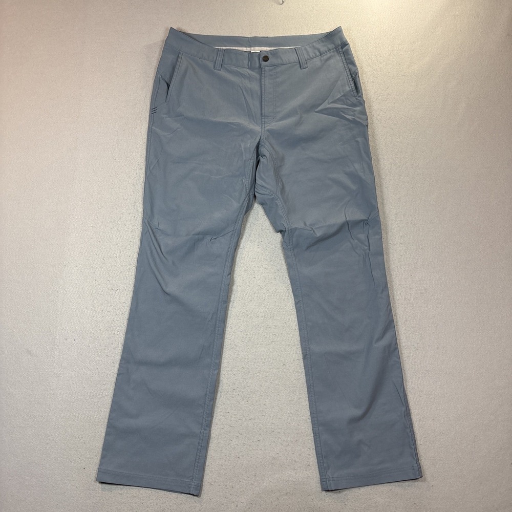 Stio Performance Pants Men Size 38 Long Blue Wicking Stretch Outdoor Hiking